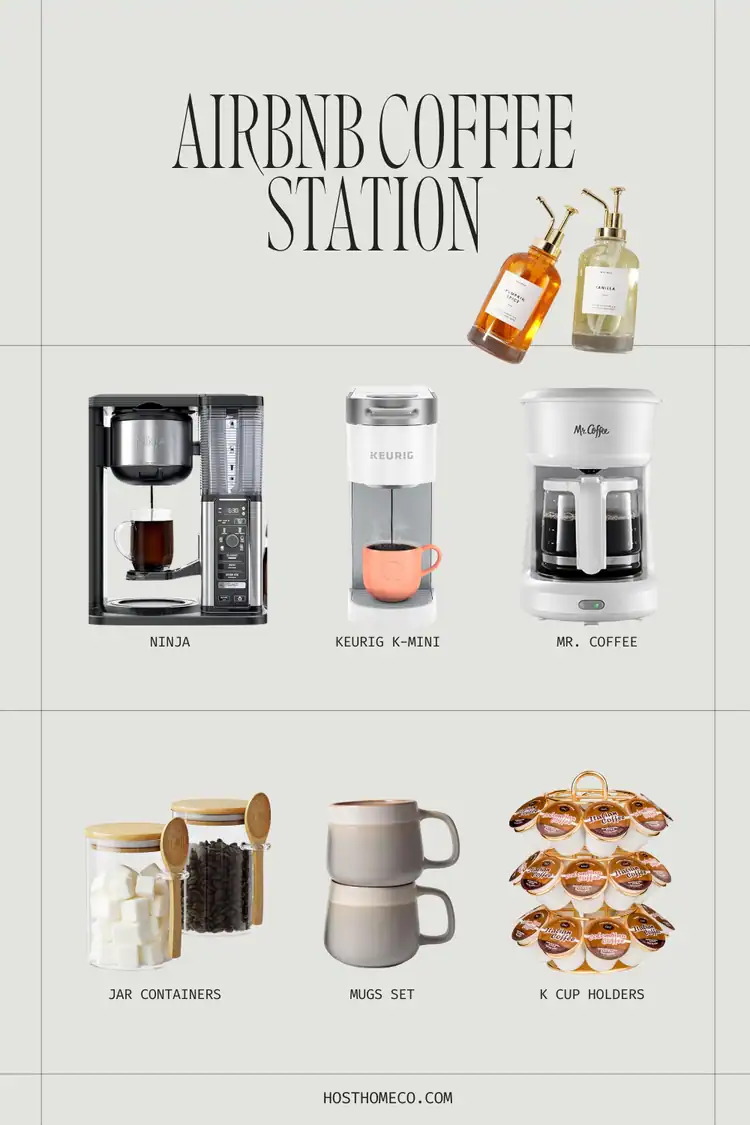 Airbnb coffee station