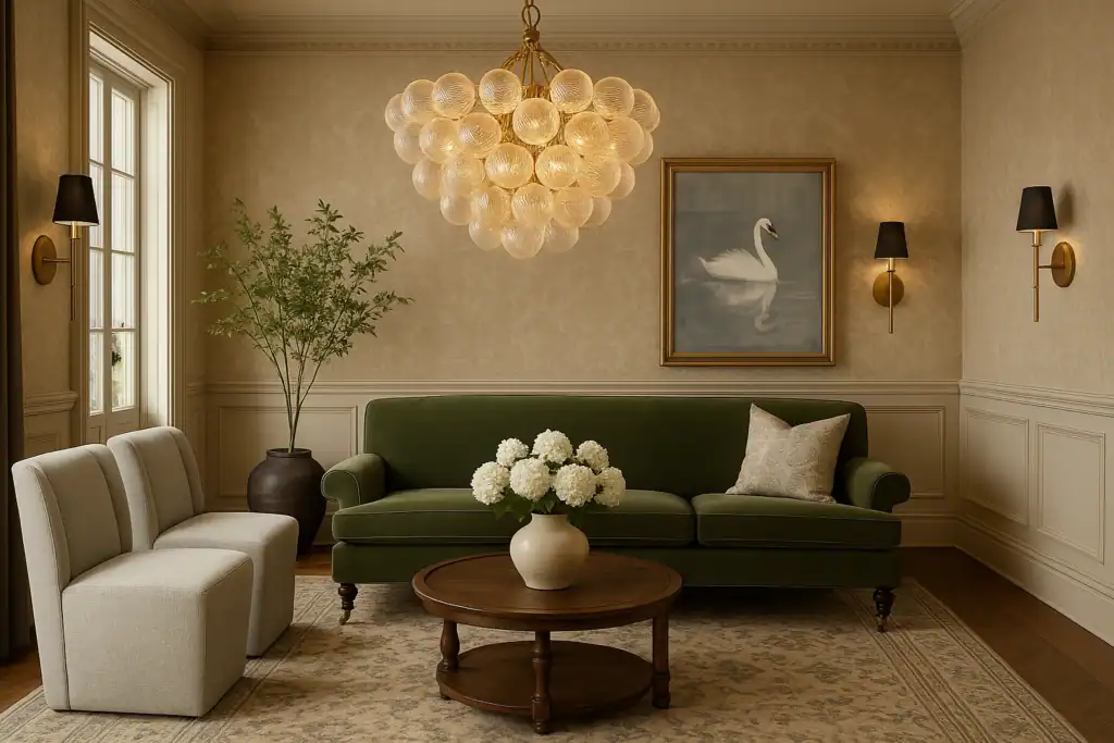 modern victorian living room