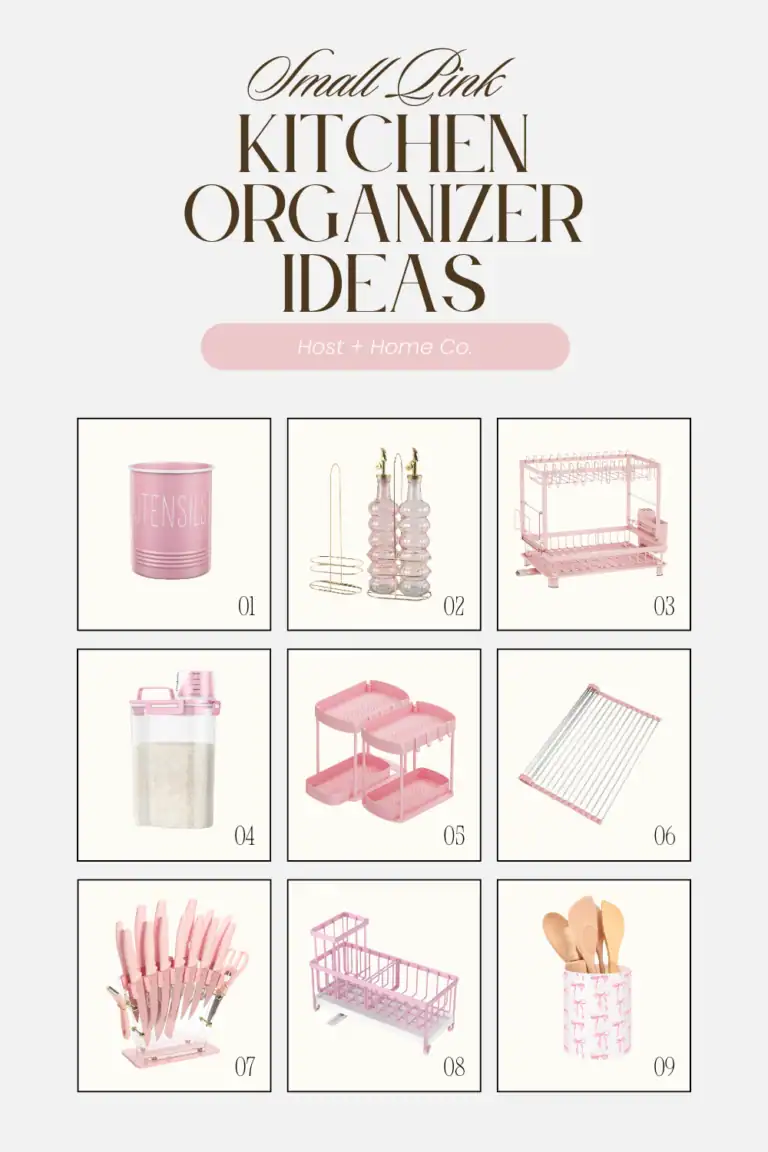 pink kitchen organizer ideas