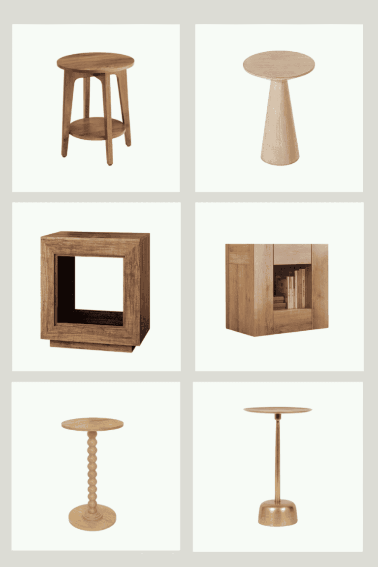 Simple but Functional End Tables for Small Spaces