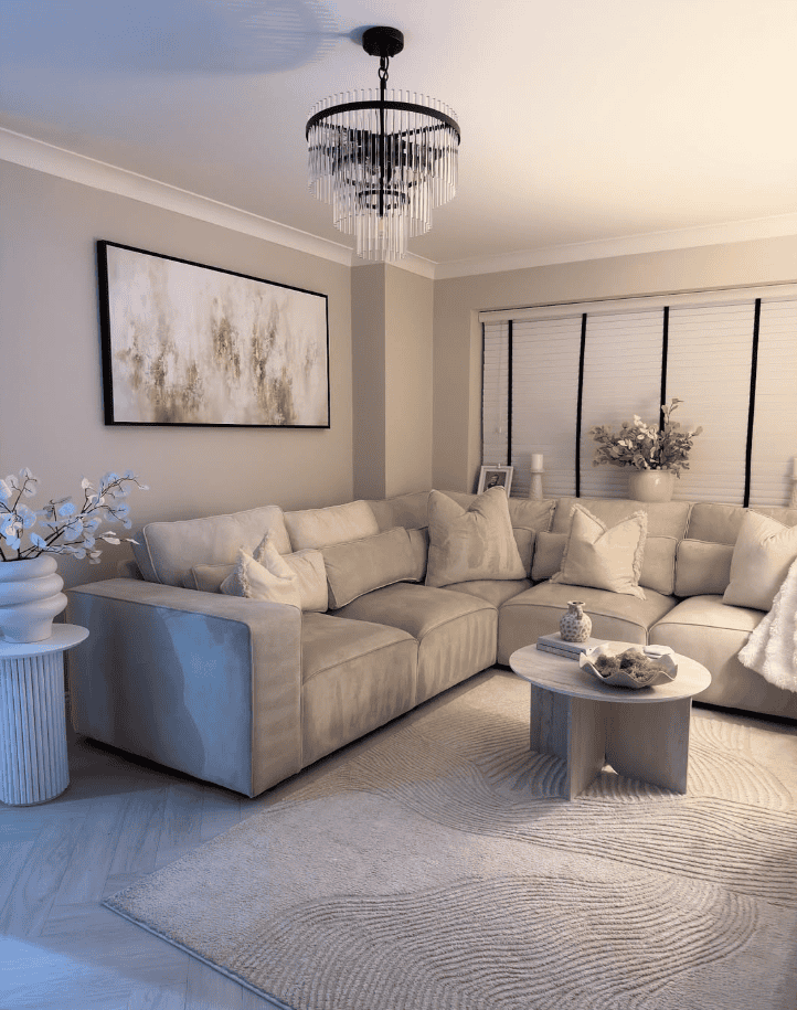 neutral living room decor ideas on a budget