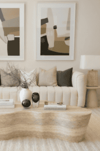 neutral living room decor
