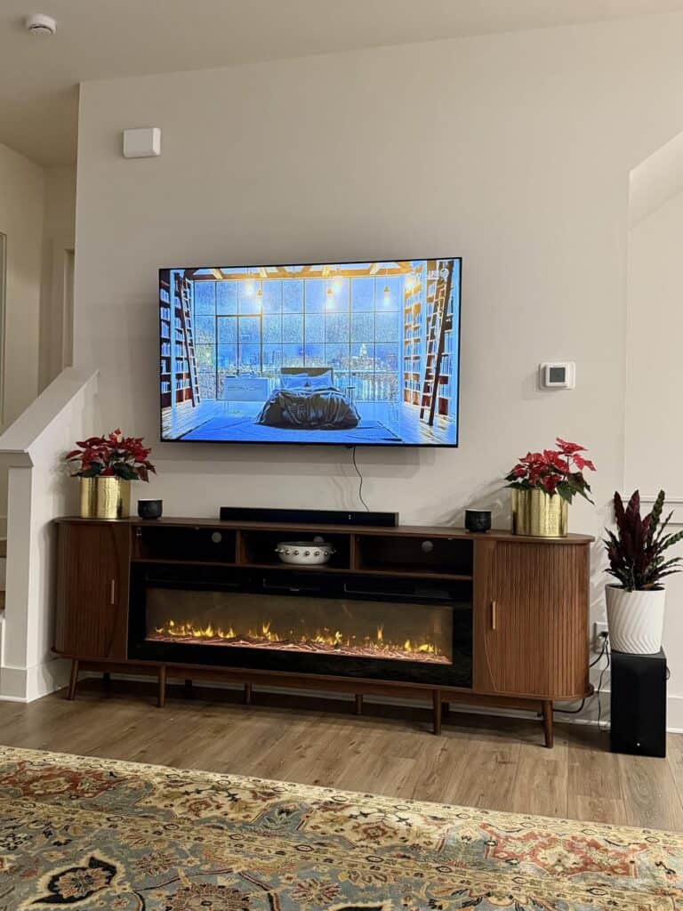 cozy living room on a budge