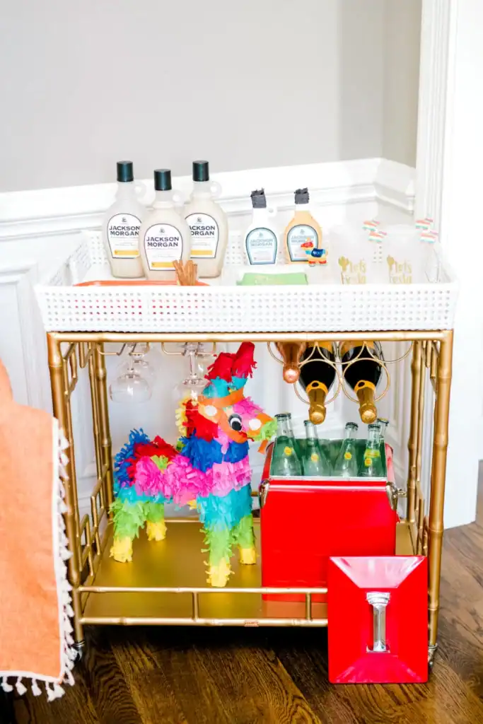 Bright and Bold Party Cart
