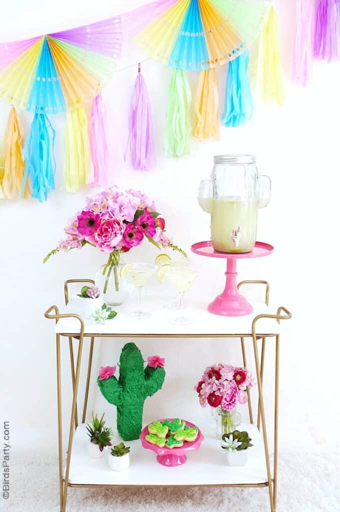 Bright Pastel Fiesta Bar
