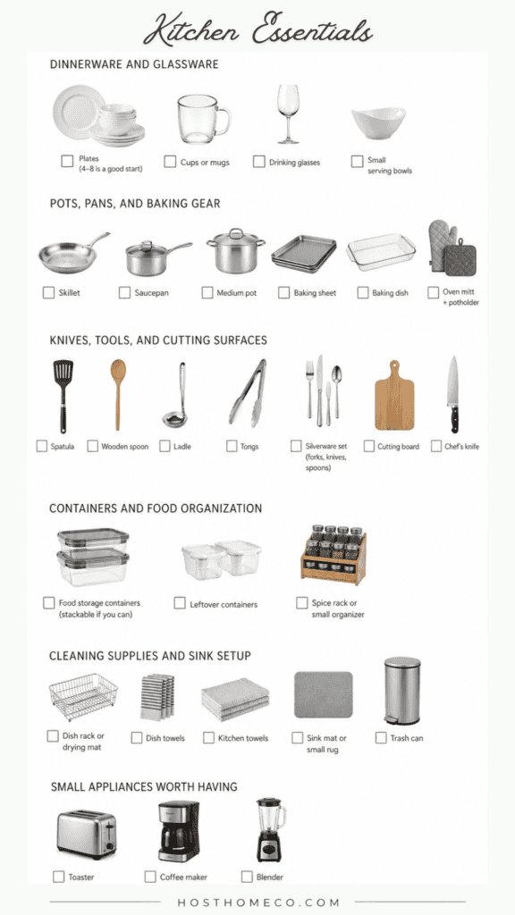 Essential Kitchen Supplies Checklist