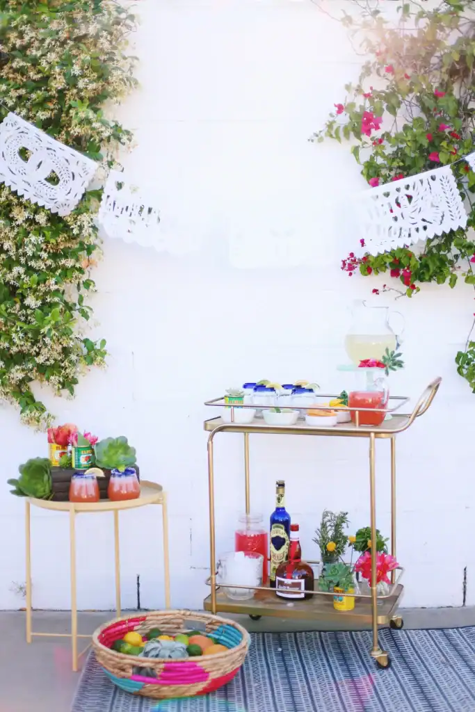 Outdoor Wall Bar Setup