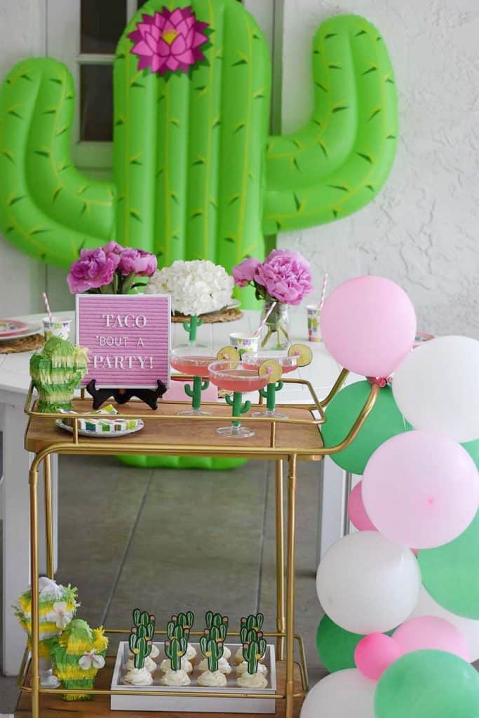 Playful Pink Cactus Bar