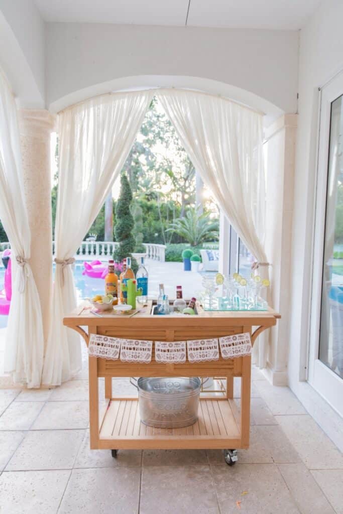 Soft Outdoor Bar Setup