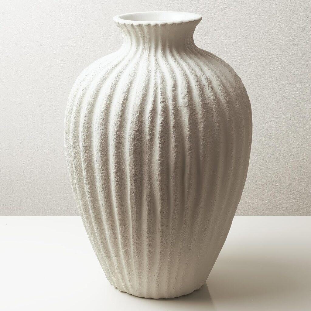 white vases