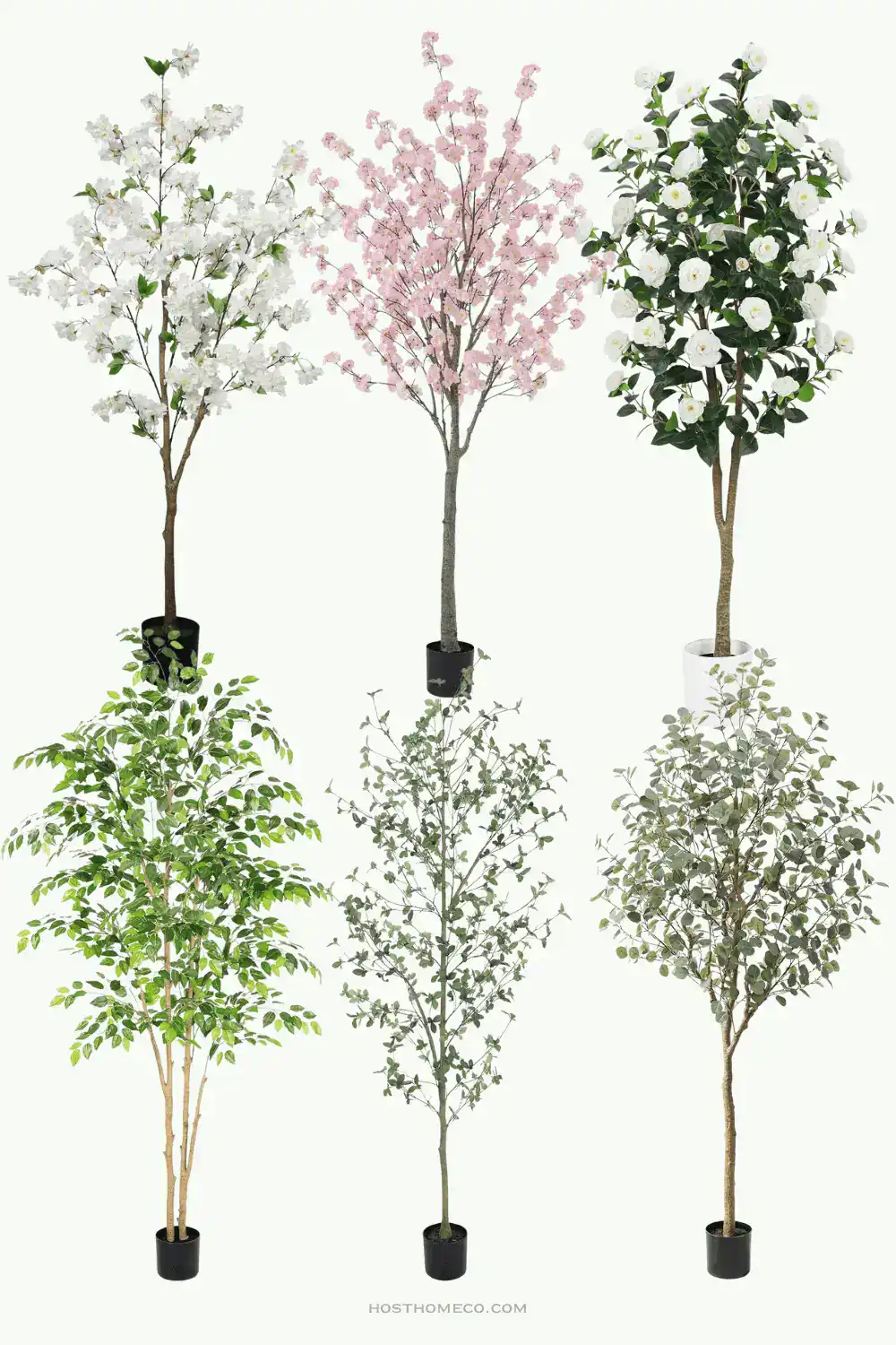 Artificial cherry blossom trees for home decor, events, and interior styling.