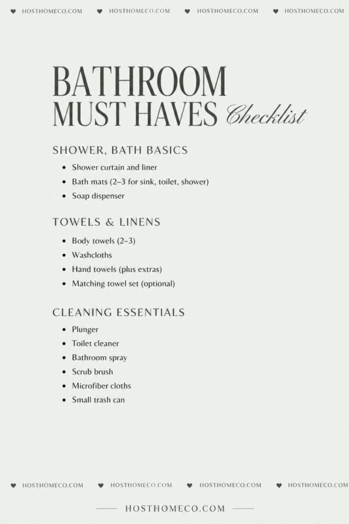 Bathroom Must Haves