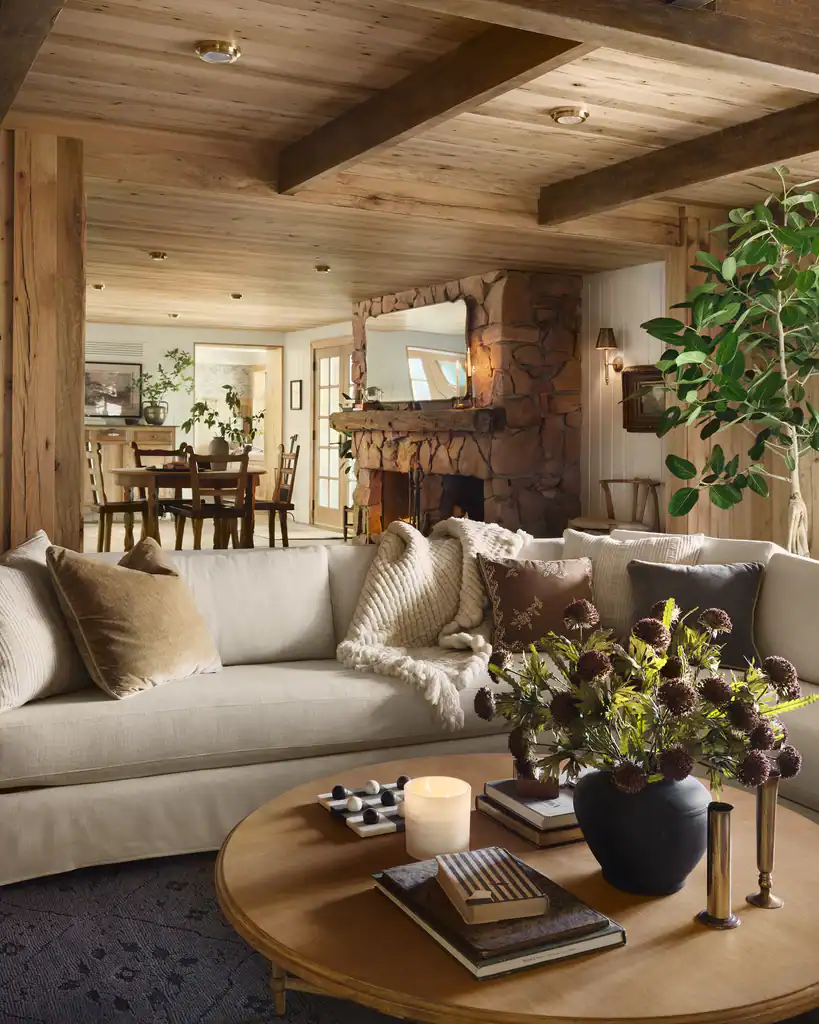 Farmhouse Style Living Room Layout