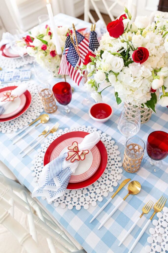 Floral Memorial Day Table