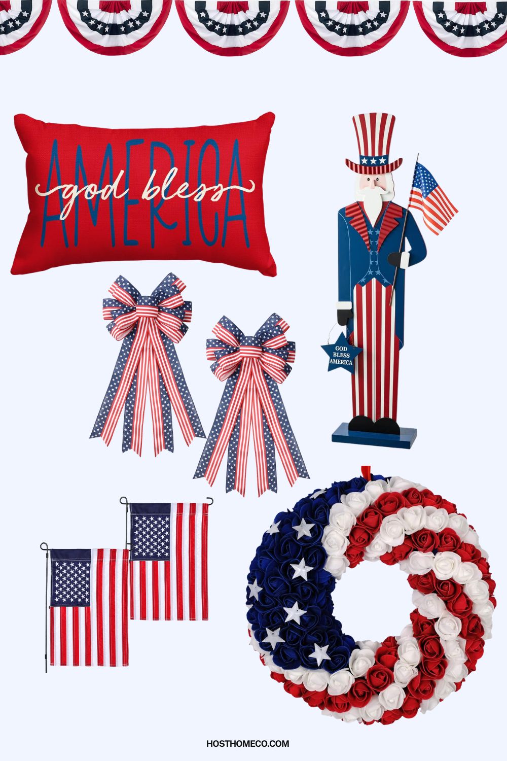 memorial day porch decor