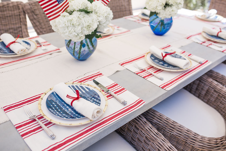 table decoration ideas for memorial day